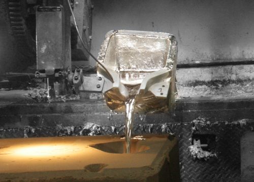 Sand Castings Ladel Pouring Liquid Metal